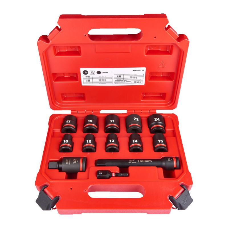 ½" SHOCKWAVE™ SET ΚΑΡΥΔΑΚΙΑ ΚΡΟΥΣΗΣ 13 ΤΕΜ MILWAUKEE 4932480456