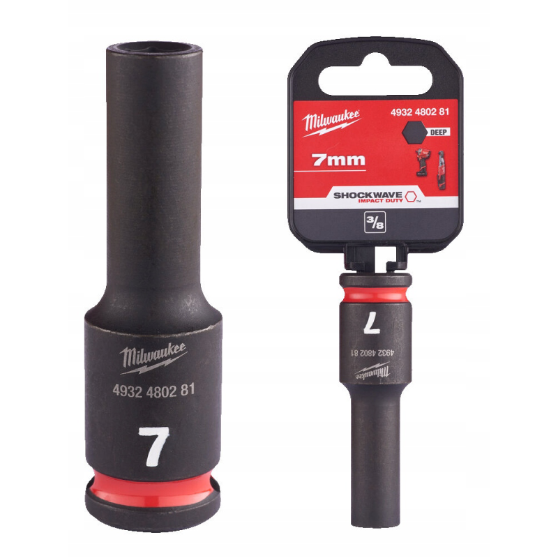 3⁄8˝SHOCKWAVE™ ΜΑΚΡΥ ΚΑΡΥΔΑΚΙ ΚΡΟΥΣΗΣ 7mm MILWAUKEE 4932480281