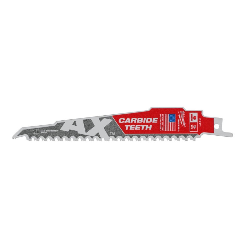 THE AX™ CARBIDE TEETH ΛΑΜΑ ΣΠΑΘΟΣΕΓΑΣ ΒΑΡΕΩΣ ΤΥΠΟΥ 150mm MILWAUKEE 48005221