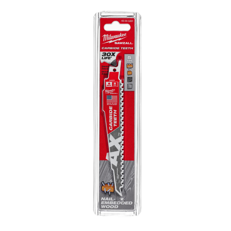 THE AX™ CARBIDE TEETH ΛΑΜΑ ΣΠΑΘΟΣΕΓΑΣ ΒΑΡΕΩΣ ΤΥΠΟΥ 150mm | Milwaukee 45242483716 THE AX™ CARBIDE TEETH ΛΑΜΑ ΣΠΑΘΟΣΕΓΑΣ ΒΑΡΕΩΣ ΤΥΠΟΥ 150mm | Milwaukee 45242483716