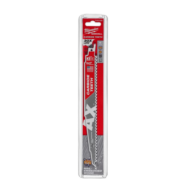 THE AX™ CARBIDE TEETH ΛΑΜΑ ΣΠΑΘΟΣΕΓΑΣ ΒΑΡΕΩΣ ΤΥΠΟΥ 230mm MILWAUKEE 48005226