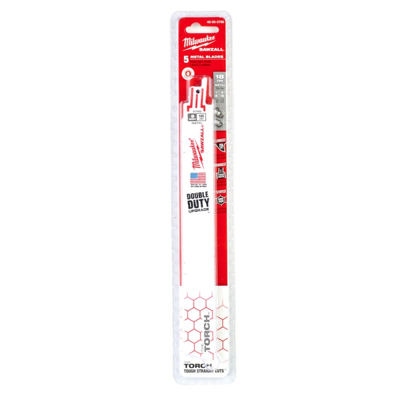 TORCH™ ΛΑΜΑ ΒΑΡΕΩΣ ΤΥΠΟΥ ΓΙΑ ΜΕΤΑΛΛΑ 230MM x 18 Tpi - 5 ΤΜΧ MILWAUKEE 48005788