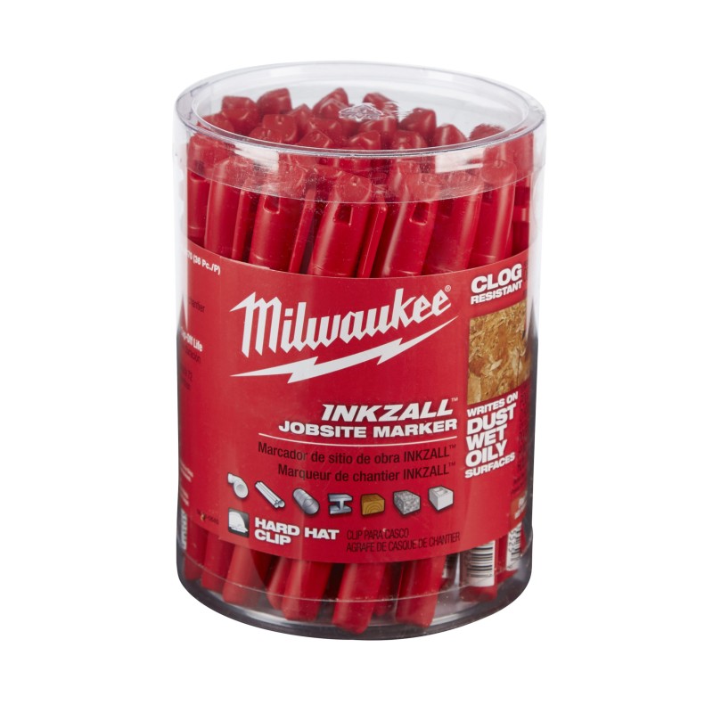 INKZALL™ ΜΑΡΚΑΔΟΡΟΣ ΛΕΠΤΗΣ ΜΥΤΗΣ ΚΟΚΚΙΝΟΣ MILWAUKEE 48223170