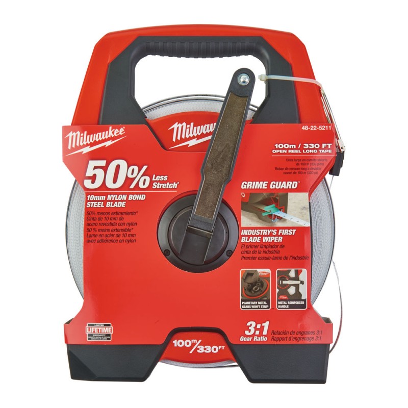 100 M/330 FT ΜΕΤΡΟΤΑΙΝΙΑ ΑΝΟΙΧΤΟΥ ΤΥΠΟΥ | Milwaukee 45242486076 100 M/330 FT ΜΕΤΡΟΤΑΙΝΙΑ ΑΝΟΙΧΤΟΥ ΤΥΠΟΥ | Milwaukee 45242486076