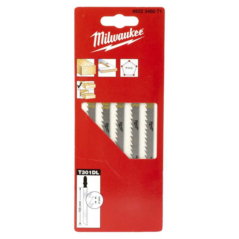 ΛΑΜΑ ΞΥΛΟΥ ΓΙΑ ΚΑΘΑΡΕΣ ΤΟΜΕΣ 105MM T301DL MILWAUKEE 4932346071