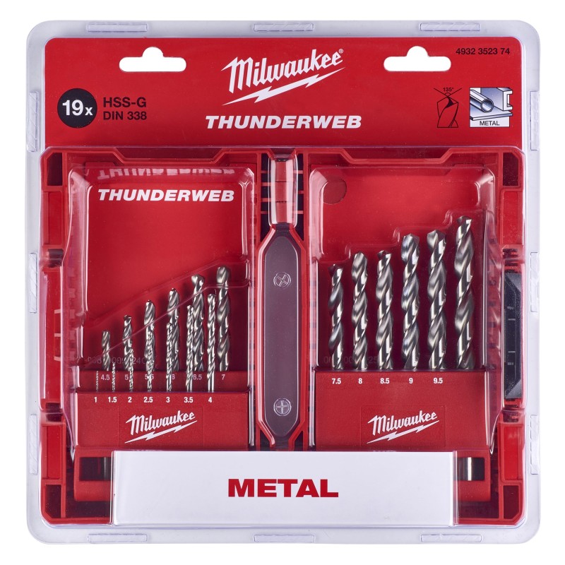 ΣΕΤ ΤΡΥΠΑΝΙΑ ΣΙΔΗΡΟΥ ΑΣΗΜΙ DIN 338 HSS-G ΤΕΜ 19 | Milwaukee 4002395370337 ΣΕΤ ΤΡΥΠΑΝΙΑ ΣΙΔΗΡΟΥ ΑΣΗΜΙ DIN 338 HSS-G ΤΕΜ 19 | Milwaukee 4002395370337
