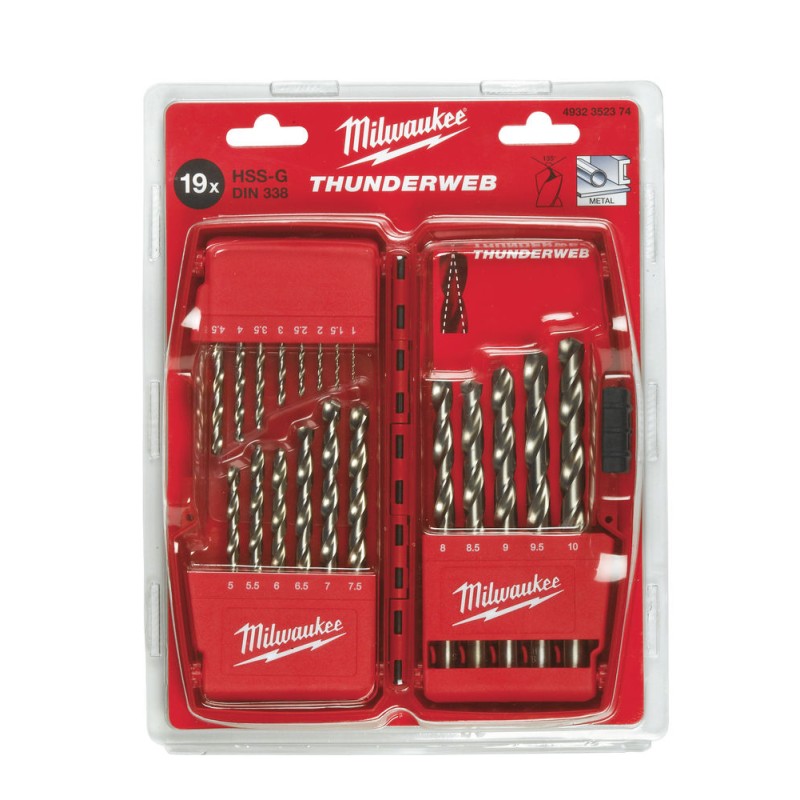 ΣΕΤ ΤΡΥΠΑΝΙΑ ΣΙΔΗΡΟΥ ΑΣΗΜΙ DIN 338 HSS-G ΤΕΜ 19 | Milwaukee 4002395370337 ΣΕΤ ΤΡΥΠΑΝΙΑ ΣΙΔΗΡΟΥ ΑΣΗΜΙ DIN 338 HSS-G ΤΕΜ 19 | Milwaukee 4002395370337