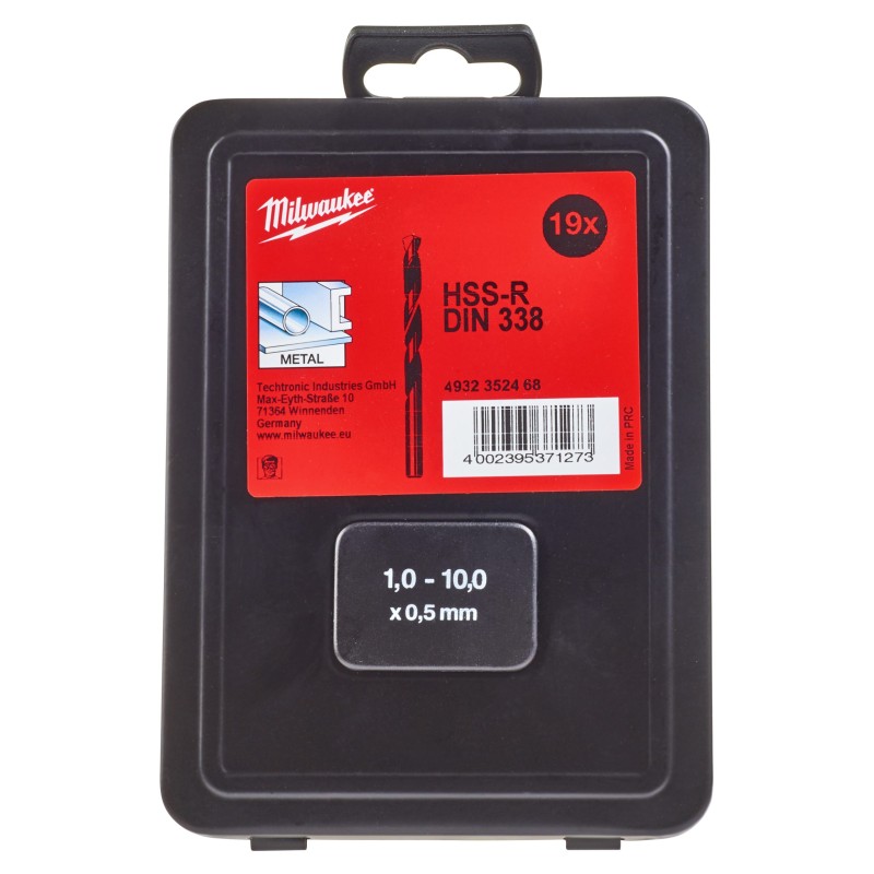ΤΡΥΠΑΝΙΑ ΣΙΔΗΡΟΥ ΜΑΥΡΑ DIN 338 HSS-R SET 19TΕΜ | Milwaukee 4002395371273 ΤΡΥΠΑΝΙΑ ΣΙΔΗΡΟΥ ΜΑΥΡΑ DIN 338 HSS-R SET 19TΕΜ | Milwaukee 4002395371273
