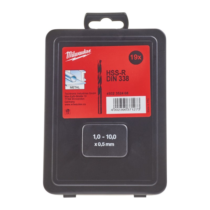 ΤΡΥΠΑΝΙΑ ΣΙΔΗΡΟΥ ΜΑΥΡΑ DIN 338 HSS-R SET 19TΕΜ | Milwaukee 4002395371273 ΤΡΥΠΑΝΙΑ ΣΙΔΗΡΟΥ ΜΑΥΡΑ DIN 338 HSS-R SET 19TΕΜ | Milwaukee 4002395371273