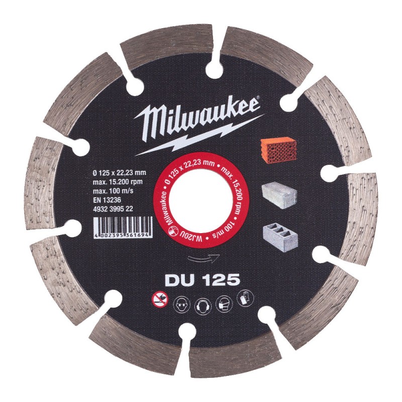 DU 125 ΔΙΑΜΑΝΤΟΔΙΣΚΟΣ Ø 125mm | Milwaukee 4002395361694 DU 125 ΔΙΑΜΑΝΤΟΔΙΣΚΟΣ Ø 125mm | Milwaukee 4002395361694