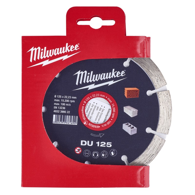 DU 125 ΔΙΑΜΑΝΤΟΔΙΣΚΟΣ Ø 125mm | Milwaukee 4002395361694 DU 125 ΔΙΑΜΑΝΤΟΔΙΣΚΟΣ Ø 125mm | Milwaukee 4002395361694