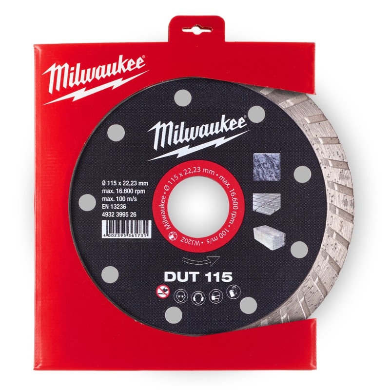 DUT 115 ΔΙΑΜΑΝΤΟΔΙΣΚΟΣ Ø 115mm | Milwaukee 4002395361731 DUT 115 ΔΙΑΜΑΝΤΟΔΙΣΚΟΣ Ø 115mm | Milwaukee 4002395361731