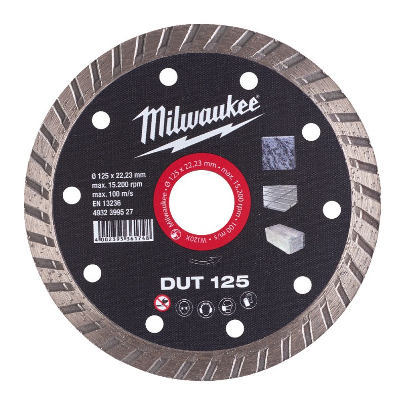 DUT 125 ΔΙΑΜΑΝΤΟΔΙΣΚΟΣ Ø 125mm | Milwaukee 4002395361748 DUT 125 ΔΙΑΜΑΝΤΟΔΙΣΚΟΣ Ø 125mm | Milwaukee 4002395361748