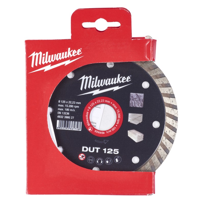 DUT 125 ΔΙΑΜΑΝΤΟΔΙΣΚΟΣ Ø 125mm | Milwaukee 4002395361748 DUT 125 ΔΙΑΜΑΝΤΟΔΙΣΚΟΣ Ø 125mm | Milwaukee 4002395361748