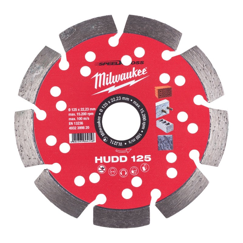 HUDD 125 SPEEDCROSS ΔΙΑΜΑΝΤΟΔΙΣΚΟΣ Ø 125mm | Milwaukee 4002395364756 HUDD 125 SPEEDCROSS ΔΙΑΜΑΝΤΟΔΙΣΚΟΣ Ø 125mm | Milwaukee 4002395364756