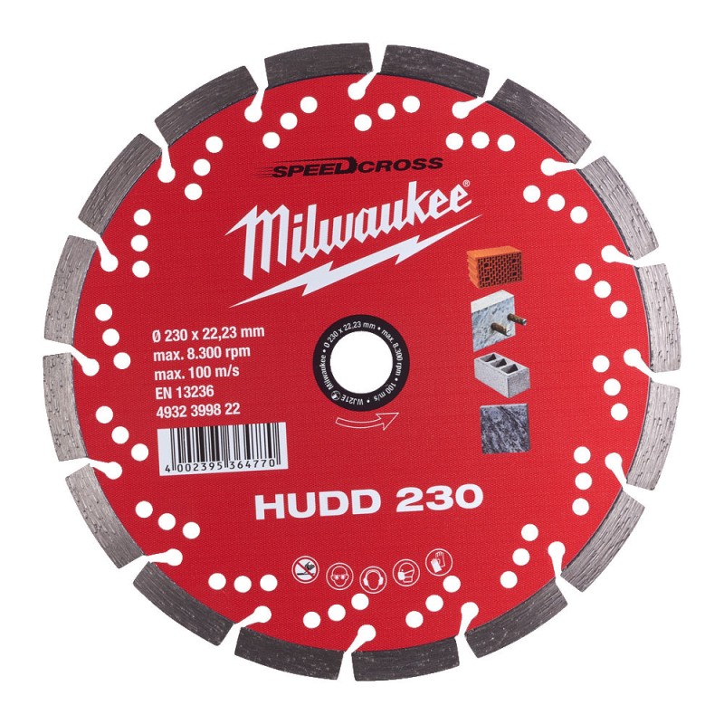 HUDD 230 SPEEDCROSS ΔΙΑΜΑΝΤΟΔΙΣΚΟΣ Ø 230mm | Milwaukee 4002395364770 HUDD 230 SPEEDCROSS ΔΙΑΜΑΝΤΟΔΙΣΚΟΣ Ø 230mm | Milwaukee 4002395364770