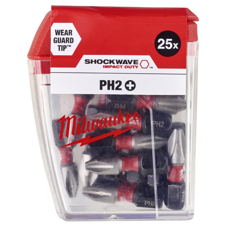 ΣΕΤ ΜΥΤΕΣ SHOCKWAVE™ PH2 X 25 ΤΕΜ 25 | Milwaukee 4002395385157 ΣΕΤ ΜΥΤΕΣ SHOCKWAVE™ PH2 X 25 ΤΕΜ 25 | Milwaukee 4002395385157