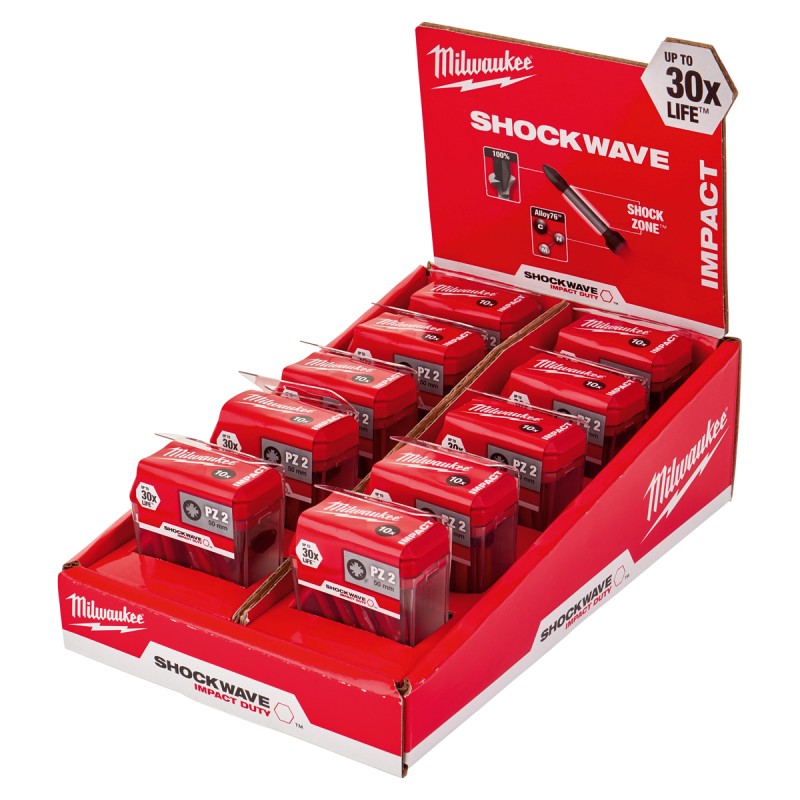 ΣΕΤ ΜΥΤΕΣ SHOCKWAVE™ PZ2 X 50 ΤΕΜ 10 | Milwaukee 4002395385287 ΣΕΤ ΜΥΤΕΣ SHOCKWAVE™ PZ2 X 50 ΤΕΜ 10 | Milwaukee 4002395385287