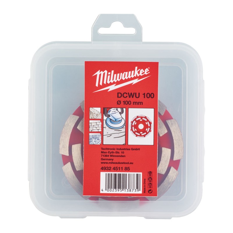 DCWU 100 ΔΙΑΜΑΝΤΟΔΙΣΚΟΣ ΛΕΙΑΝΣΗΣ Ø 100 | Milwaukee 4002395138739 DCWU 100 ΔΙΑΜΑΝΤΟΔΙΣΚΟΣ ΛΕΙΑΝΣΗΣ Ø 100 | Milwaukee 4002395138739