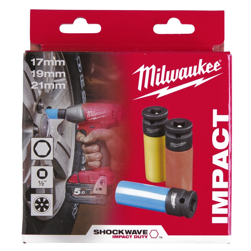 SHOCKWAVE™ ΣΕΤ ΚΑΡΥΔΑΚΙΑ ΚΡΟΥΣΗΣ ΑΥΤΟΚΙΝΗΣΗΣ ΤΕΜ 3 MILWAUKEE 4932451568