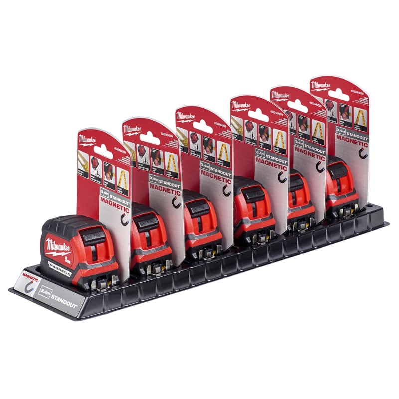 PREMIUM ΜΑΓΝΗΤΙΚΟ ΜΕΤΡΟ ΜΕ ΠΛΑΤΙΑ ΛΑΜΑ 5m MILWAUKEE 4932464599