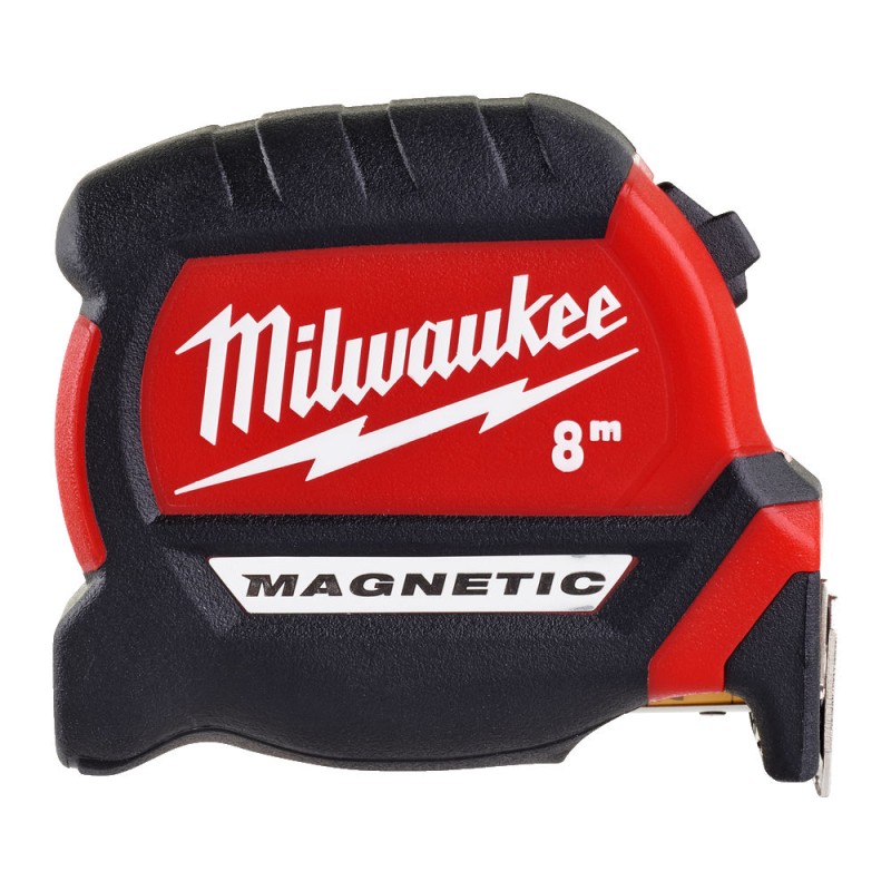 PREMIUM ΜΑΓΝΗΤΙΚΟ ΜΕΤΡΟ ΜΕ ΠΛΑΤΙΑ ΛΑΜΑ 8m MILWAUKEE 4932464600