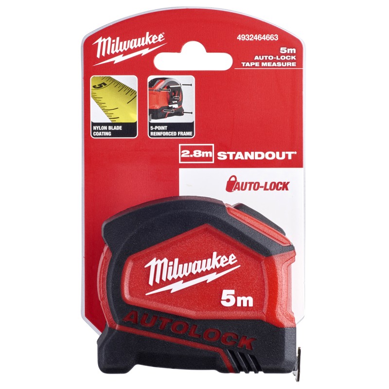 ΜΕΤΡΟ ΜΕ ΑΥΤΟΜΑΤΟ ΚΛΕΙΔΩΜΑ 5m MILWAUKEE 4932464663