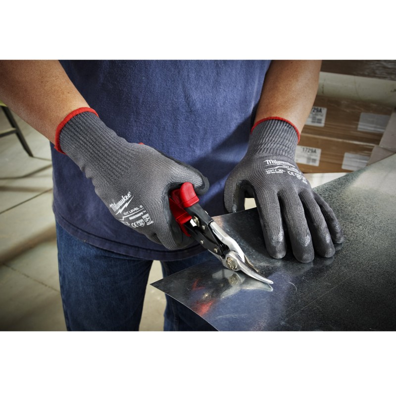 NITRILE GLOVES WITH M/8 LEVEL 5 CUT RESISTANCE MILWAUKEE 4932471424