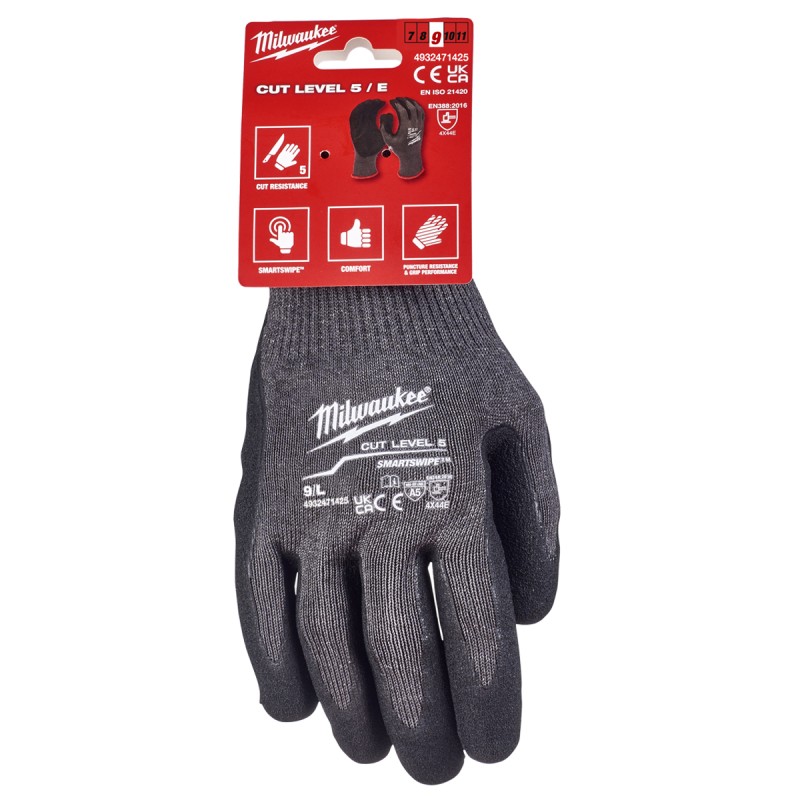 NITRILE GLOVES WITH CUT RESISTANCE L/9 LEVEL 5 MILWAUKEE 4932471425