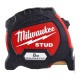 STUD™ II ΜΕΤΡΟ ΜΕ ΠΛΑΤΙΑ ΛΑΜΑ 8m MILWAUKEE 4932471627