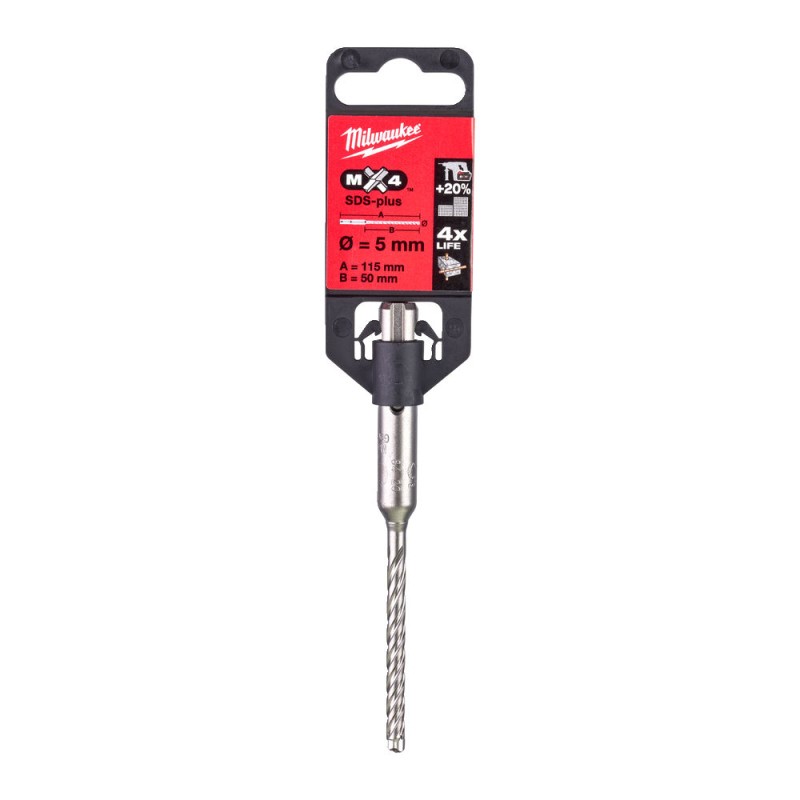 MX4 SDS-PLUS ΤΡΥΠΑΝΙ 5x115 - 4ΚΟΠΩΝ | Milwaukee 4002395366644 MX4 SDS-PLUS ΤΡΥΠΑΝΙ 5x115 - 4ΚΟΠΩΝ | Milwaukee 4002395366644