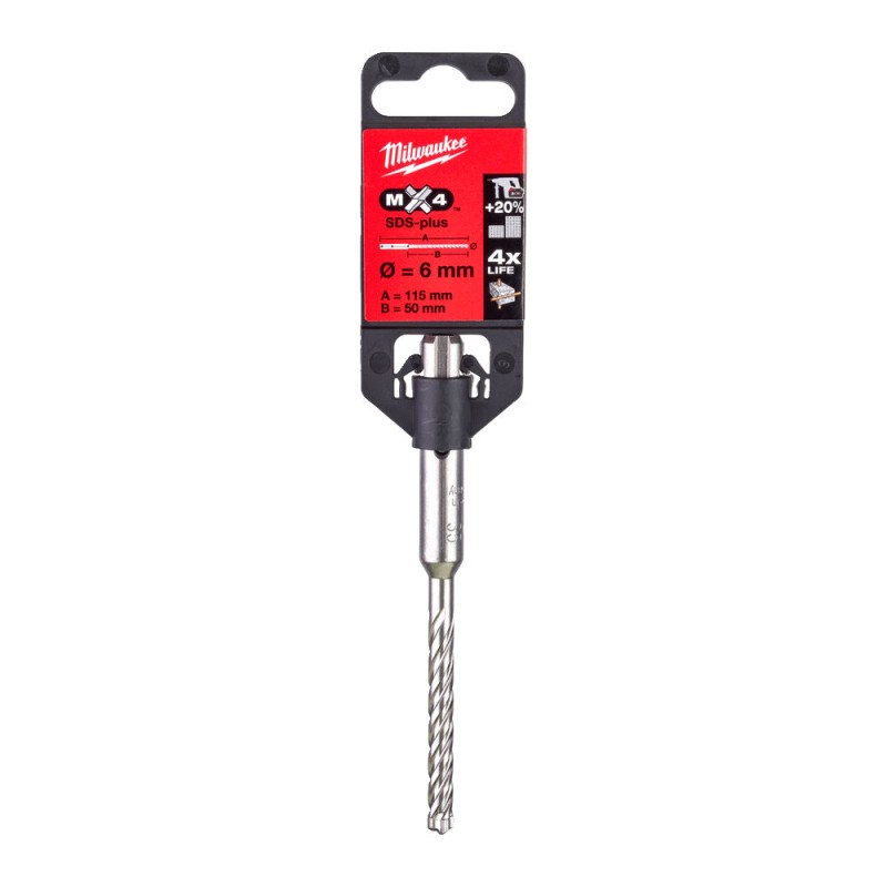 MX4 SDS-PLUS ΤΡΥΠΑΝΙ 6x115 - 4ΚΟΠΩΝ | Milwaukee 4002395368921 MX4 SDS-PLUS ΤΡΥΠΑΝΙ 6x115 - 4ΚΟΠΩΝ | Milwaukee 4002395368921