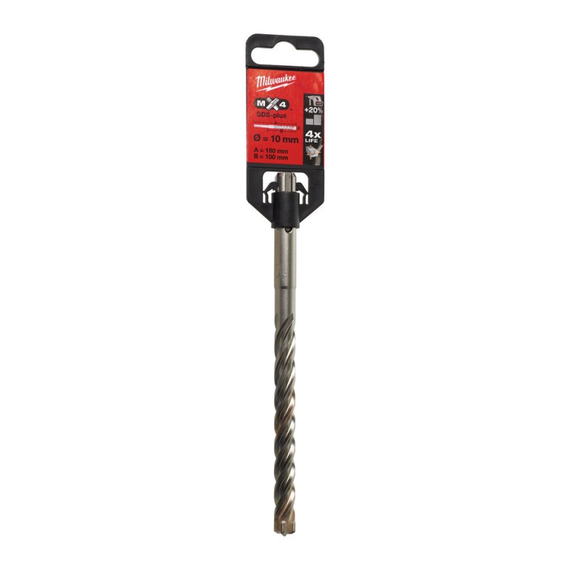 MX4 SDS-PLUS ΤΡΥΠΑΝΙ 10x160 - 4ΚΟΠΩΝ | Milwaukee 4002395366835 MX4 SDS-PLUS ΤΡΥΠΑΝΙ 10x160 - 4ΚΟΠΩΝ | Milwaukee 4002395366835