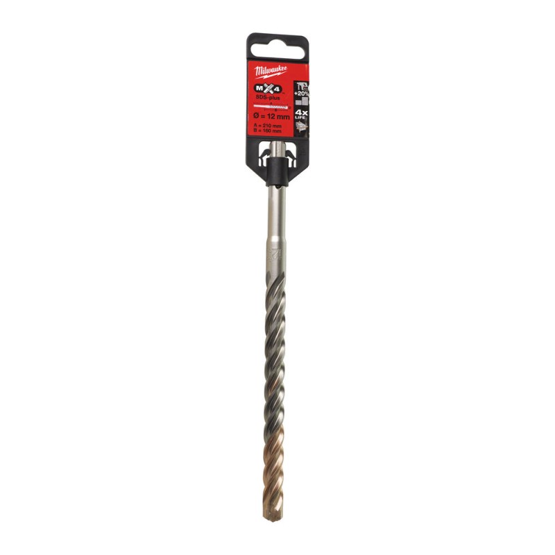 MX4 SDS-PLUS ΤΡΥΠΑΝΙ 12x210 - 4ΚΟΠΩΝ | Milwaukee 4002395366897 MX4 SDS-PLUS ΤΡΥΠΑΝΙ 12x210 - 4ΚΟΠΩΝ | Milwaukee 4002395366897
