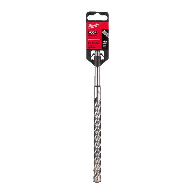 MX4 SDS-PLUS ΤΡΥΠΑΝΙ 14x210 - 4ΚΟΠΩΝ | Milwaukee 4002395366941 MX4 SDS-PLUS ΤΡΥΠΑΝΙ 14x210 - 4ΚΟΠΩΝ | Milwaukee 4002395366941