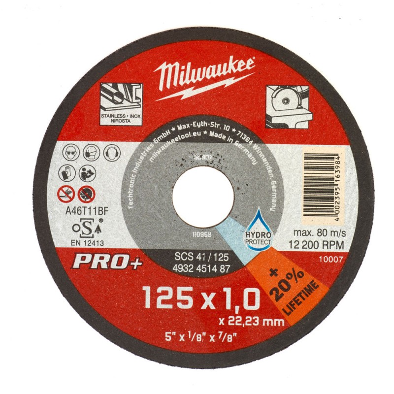SCS 41 / 115 PRO+ ΛΕΠΤΟΣ ΔΙΣΚΟΣ ΚΟΠΗΣ ΜΕΤΑΛΛΟΥ Ø 115mm | Milwaukee 4002395163953 SCS 41 / 115 PRO+ ΛΕΠΤΟΣ ΔΙΣΚΟΣ ΚΟΠΗΣ ΜΕΤΑΛΛΟΥ Ø 115mm | Milwaukee 4002395163953