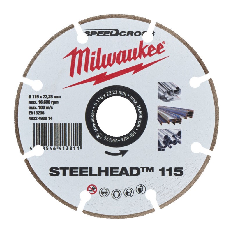 STEELHEAD™ ΔΙΑΜΑΝΤΟΔΙΣΚΟΣ Ø 115 MM | Milwaukee 4932492014