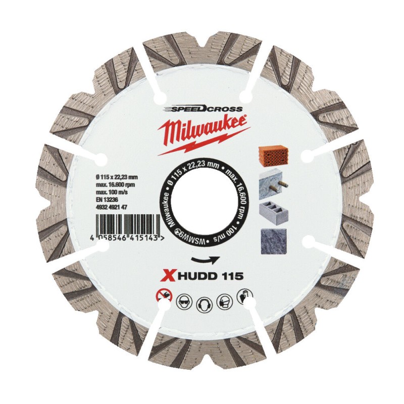 ΔΙΣΚΟΣ ΔΙΑΜΑΝΤΙΟΥ XHUDD 115 MM | Milwaukee 4932492147