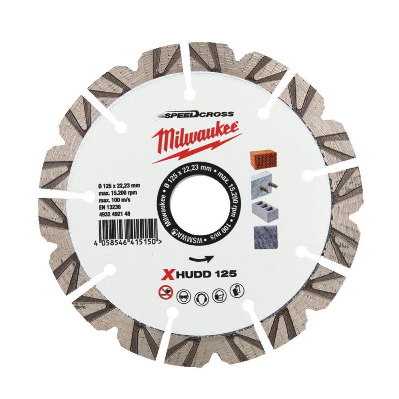 ΔΙΣΚΟΣ ΔΙΑΜΑΝΤΙΟΥ XHUDD 125 MM | Milwaukee 4932492148