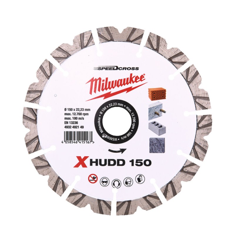 ΔΙΣΚΟΣ ΔΙΑΜΑΝΤΙΟΥ XHUDD 150 MM | Milwaukee 4932492149