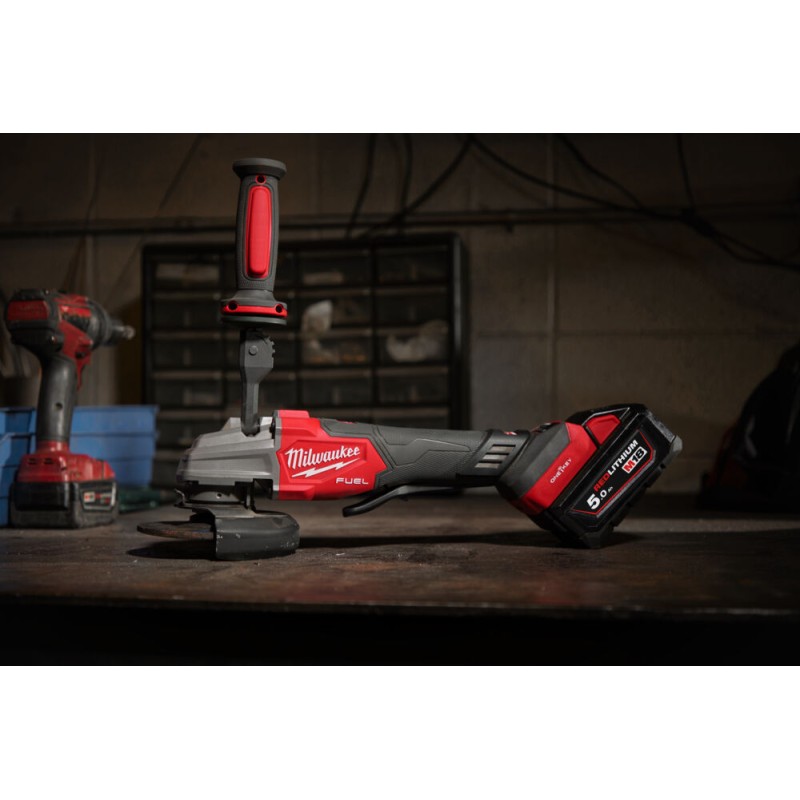 M18 FUEL™ ONE-KEY™ FSAGSVO125X-502X ΓΩΝΙΑΚΟΣ ΤΡΟΧΟΣ 125 ΜΜ ΑΣΦΑΛΕΙΑΣ ΜΕ ΔΙΑΚΟΠΤΗ ΚΑΙ ΣΤΗ ΛΑΒΗ ΜΕ ΜΕΤΑΒΛΗΤΗ ΤΑΧΥΤΗΤΑ | Milwaukee 4058546484248 M18 FUEL™ ONE-KEY™ FSAGSVO125X-502X ΓΩΝΙΑΚΟΣ ΤΡΟΧΟΣ 125 ΜΜ ΑΣΦΑΛΕΙΑΣ ΜΕ ΔΙΑΚΟΠΤΗ ΚΑΙ ΣΤΗ ΛΑΒΗ ΜΕ ΜΕΤΑΒΛΗΤΗ ΤΑΧΥΤΗΤΑ | Milwaukee 4058546484248
