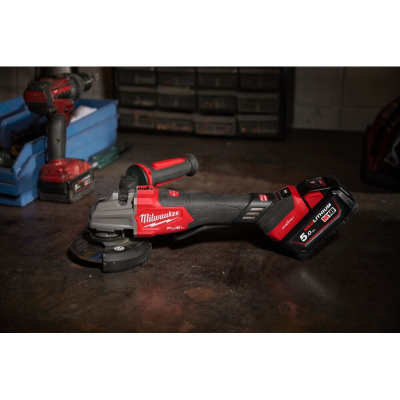 M18 FUEL™ ONE-KEY™ FSAGSVO125X-502X ΓΩΝΙΑΚΟΣ ΤΡΟΧΟΣ 125 ΜΜ ΑΣΦΑΛΕΙΑΣ ΜΕ ΔΙΑΚΟΠΤΗ ΚΑΙ ΣΤΗ ΛΑΒΗ ΜΕ ΜΕΤΑΒΛΗΤΗ ΤΑΧΥΤΗΤΑ | Milwaukee 4058546484248 M18 FUEL™ ONE-KEY™ FSAGSVO125X-502X ΓΩΝΙΑΚΟΣ ΤΡΟΧΟΣ 125 ΜΜ ΑΣΦΑΛΕΙΑΣ ΜΕ ΔΙΑΚΟΠΤΗ ΚΑΙ ΣΤΗ ΛΑΒΗ ΜΕ ΜΕΤΑΒΛΗΤΗ ΤΑΧΥΤΗΤΑ | Milwaukee 4058546484248