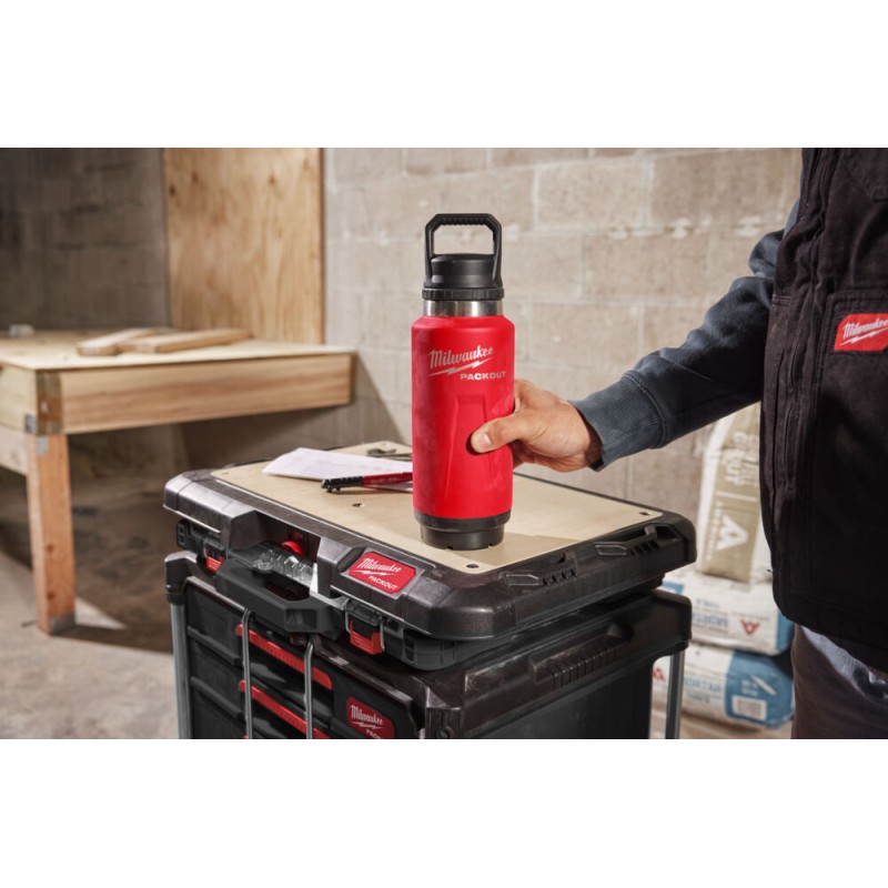 PACKOUT™ Μπουκάλι θερμός 1.065 ml με καπάκι, κόκκινο | Milwaukee 4058546483388 PACKOUT™ Μπουκάλι θερμός 1.065 ml με καπάκι, κόκκινο | Milwaukee 4058546483388