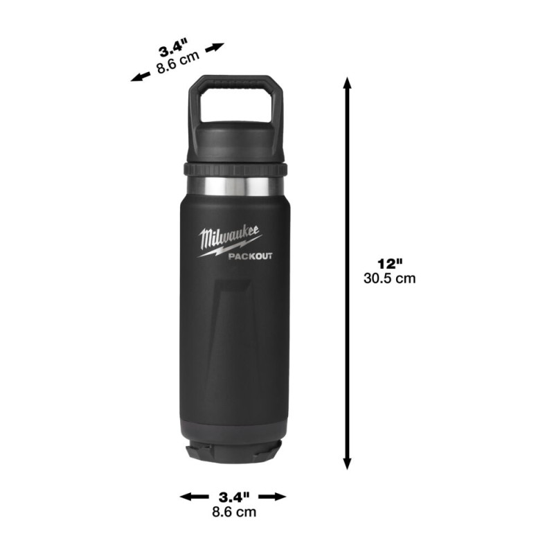 PACKOUT™ Μπουκάλι θερμός 532 ml με καπάκι, μαύρο | Milwaukee 4058546511524 PACKOUT™ Μπουκάλι θερμός 532 ml με καπάκι, μαύρο | Milwaukee 4058546511524