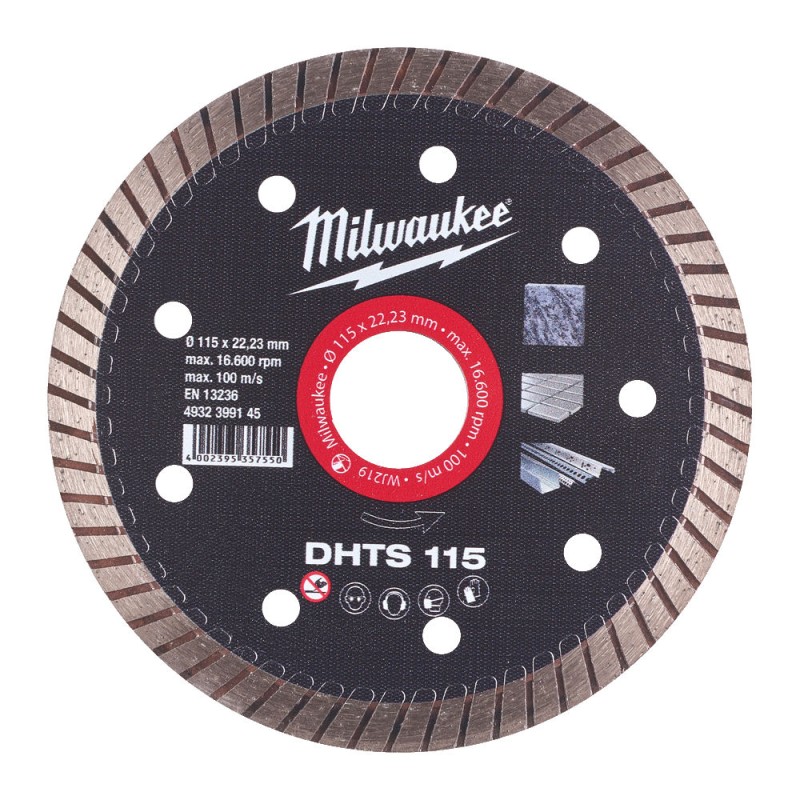 DHTS 115 ΔΙΑΜΑΝΤΟΔΙΣΚΟΣ Ø 115mm | Milwaukee 4002395357550 DHTS 115 ΔΙΑΜΑΝΤΟΔΙΣΚΟΣ Ø 115mm | Milwaukee 4002395357550
