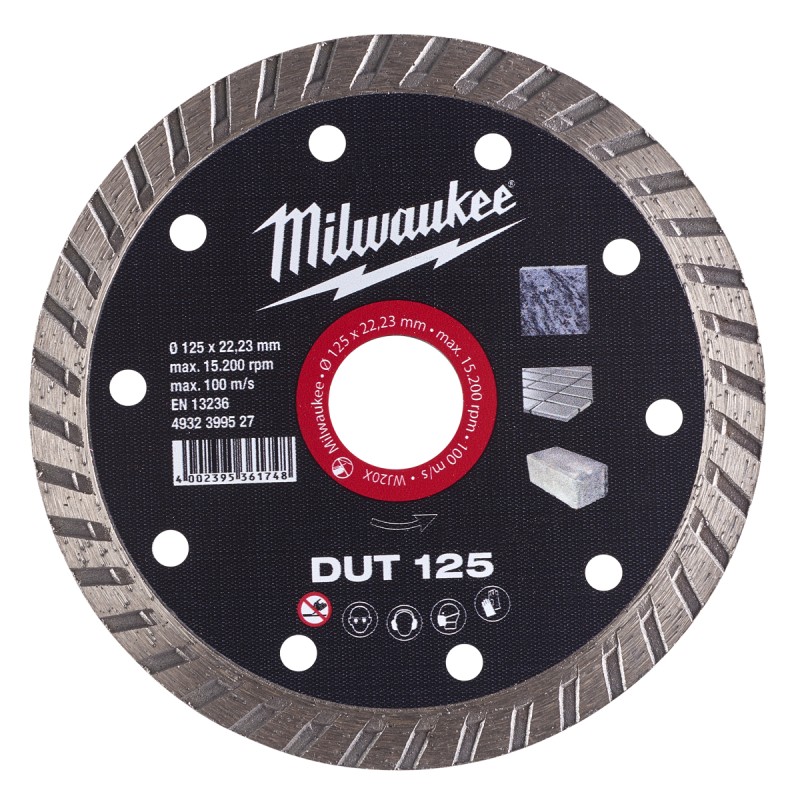 DUT 125 ΔΙΑΜΑΝΤΟΔΙΣΚΟΣ Ø 125mm | Milwaukee 4002395361748 DUT 125 ΔΙΑΜΑΝΤΟΔΙΣΚΟΣ Ø 125mm | Milwaukee 4002395361748