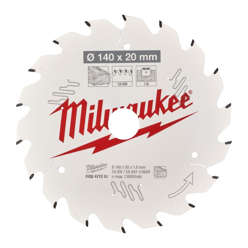 ΔΙΣΚΟΣ ΞΥΛΟΥ Ø140 CSB P W 140 x 20 x 1.6 x 18ATB MILWAUKEE 4932471310 ΔΙΣΚΟΣ ΞΥΛΟΥ Ø140 CSB P W 140 x 20 x 1.6 x 18ATB MILWAUKEE 4932471310