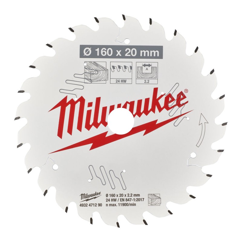ΔΙΣΚΟΣ ΞΥΛΟΥ Ø160 CSB P W 160 x 20 x 2.2 x 24ATB MILWAUKEE 4932471290 ΔΙΣΚΟΣ ΞΥΛΟΥ Ø160 CSB P W 160 x 20 x 2.2 x 24ATB MILWAUKEE 4932471290