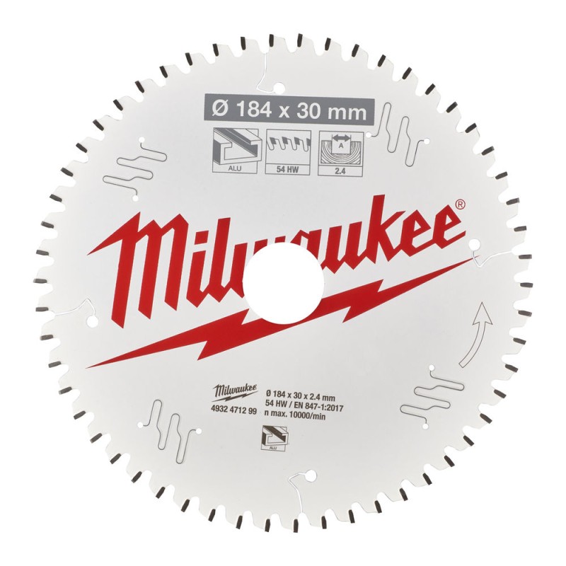 ΔΙΣΚΟΣ ΑΛΟΥΜΙΝΙΟΥ Ø184 CSB P Alu184 x 30 x 2.4 x 54TF neg MILWAUKEE 4932471299 ΔΙΣΚΟΣ ΑΛΟΥΜΙΝΙΟΥ Ø184 CSB P Alu184 x 30 x 2.4 x 54TF neg MILWAUKEE 4932471299
