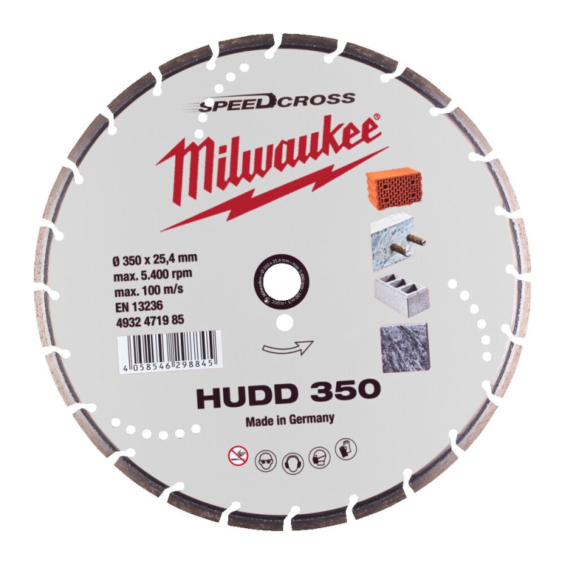 PREMIUM SPEEDCROSS HUDD ΔΙΑΜΑΝΤΟΔΙΣΚΟΣ Ø 350 MM MILWAUKEE 4932471985 PREMIUM SPEEDCROSS HUDD ΔΙΑΜΑΝΤΟΔΙΣΚΟΣ Ø 350 MM MILWAUKEE 4932471985